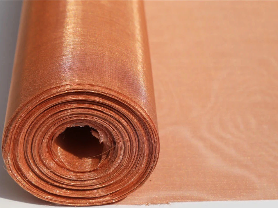 Тканая сетка медная 0.2 мм 7 мм М2 ГОСТ 6613-86